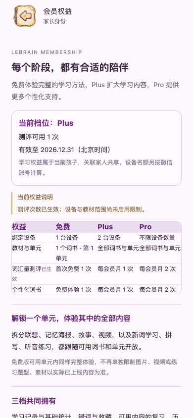 权益：先核对当前档位和实际次数